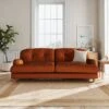Martha Matte Plush Velvet 4 Seater Sofa -Online Furniture Store 30892969
