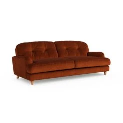 Martha Matte Plush Velvet 4 Seater Sofa -Online Furniture Store 30892969 alt06