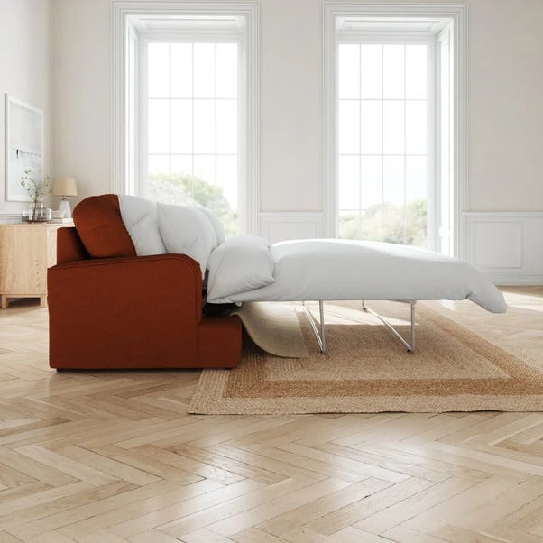 Martha Matte Plush Velvet 2 Seater Double Sofa Bed 4 Martha Matte Plush Velvet 2 Seater Double Sofa Bed - Image 2