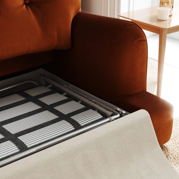 Martha Matte Plush Velvet 2 Seater Double Sofa Bed 5 Martha Matte Plush Velvet 2 Seater Double Sofa Bed - Image 3