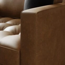 Zoe Faux Leather Snuggle Sofa -Online Furniture Store 30893218 alt03