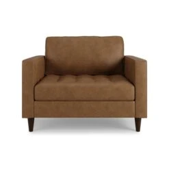 Zoe Faux Leather Snuggle Sofa -Online Furniture Store 30893218 alt06