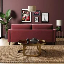 Zoe Velvet 3 Seater Sofa -Online Furniture Store 30893222 alt02
