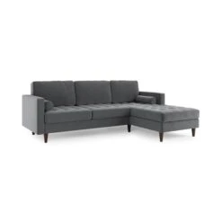 Zoe 4 Seater Corner Double Sofa Bed, Velvet -Online Furniture Store 30893242 alt06