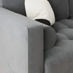 Zoe 4 Seater Corner Double Sofa Bed, Velvet -Online Furniture Store 30893243 alt03