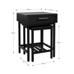 Khari Nesting Side Tables, Mango Wood -Online Furniture Store 30893658 alt09