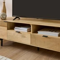 Spencer Extra Wide TV Unit For TVs Up To 80", Mango Wood -Online Furniture Store 30893734 alt02