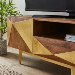 Zadie Small TV Unit For TVs Up To 42", Mango Wood -Online Furniture Store 30893736 alt02