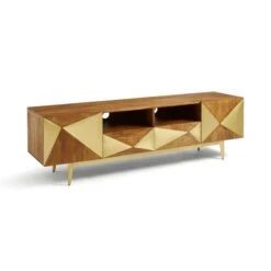 Zadie Extra Wide TV Unit For TVs Up To 80", Mango Wood -Online Furniture Store 30893738 alt06