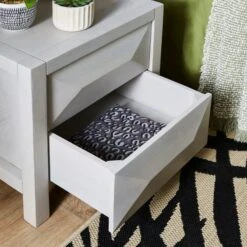 Watkins 2 Drawer Grey Wash Bedside Table, Mango Wood -Online Furniture Store 30894112 alt02