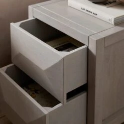 Watkins 2 Drawer Grey Wash Bedside Table, Mango Wood -Online Furniture Store 30894112 alt03