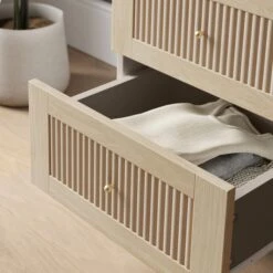 Maeva 2 Drawer Bedside Table, Light Oak Effect -Online Furniture Store 30894169 alt02