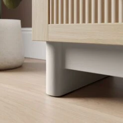 Maeva 2 Drawer Wide Bedside Table, Light Oak Effect -Online Furniture Store 30894268 alt04