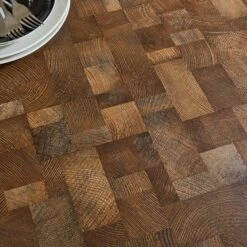 Brayden 4 Seater Square Dining Table, Parquet Effect -Online Furniture Store 30894722 alt03