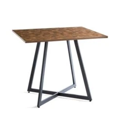 Brayden 4 Seater Square Dining Table, Parquet Effect -Online Furniture Store 30894722 alt04