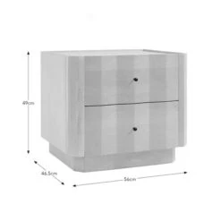 Willa 2 Drawer Bedside Table, Mango Wood 15 Willa 2 Drawer Bedside Table, Mango Wood -Online Furniture Store 30894964 alt09