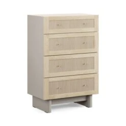 Maeva 4 Drawer Chest, Light Oak Effect 14 Maeva 4 Drawer Chest, Light Oak Effect -Online Furniture Store 30896308 alt05
