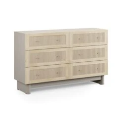 Maeva 6 Drawer Chest, Light Oak Effect -Online Furniture Store 30896309 alt05
