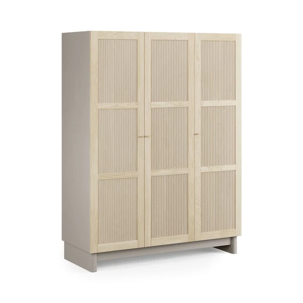 Maeva Triple Wardrobe, Light Oak Effect 8 Maeva Triple Wardrobe, Light Oak Effect - Image 6