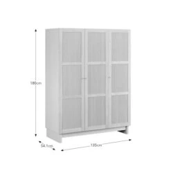 Maeva Triple Wardrobe, Light Oak Effect 15 Maeva Triple Wardrobe, Light Oak Effect -Online Furniture Store 30896681 alt09