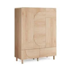 Aldo Triple Wardrobe, Light Oak -Online Furniture Store 30897629 alt04