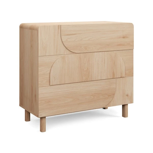 Aldo 3 Drawer Chest, Light Oak 8 Aldo 3 Drawer Chest, Light Oak - Image 6
