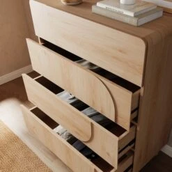 Aldo 4 Drawer Chest, Light Oak 11 Aldo 4 Drawer Chest, Light Oak -Online Furniture Store 30897776 alt02