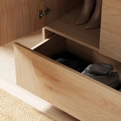 Aldo Double Wardrobe, Light Oak 10 Aldo Double Wardrobe, Light Oak -Online Furniture Store 30897777 alt02