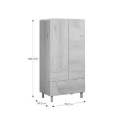 Aldo Double Wardrobe, Light Oak 13 Aldo Double Wardrobe, Light Oak -Online Furniture Store 30897777 alt09