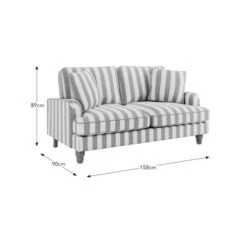 Beatrice Woven Stripe 2 Seater Sofa -Online Furniture Store 30900755 alt09