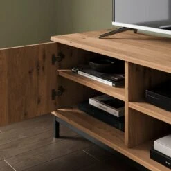 Reynolds Wide TV Unit For TVs Up To 60", Rustic Oak Effect -Online Furniture Store 30900993 alt02