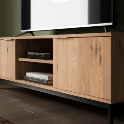 Reynolds Wide TV Unit For TVs Up To 60", Rustic Oak Effect -Online Furniture Store 30900993 alt03
