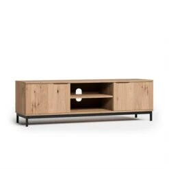 Reynolds Wide TV Unit For TVs Up To 60", Rustic Oak Effect -Online Furniture Store 30900993 alt06