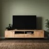 Reynolds Extra Wide TV Unit For TVs Up To 80", Rustic Oak Effect -Online Furniture Store 30901016