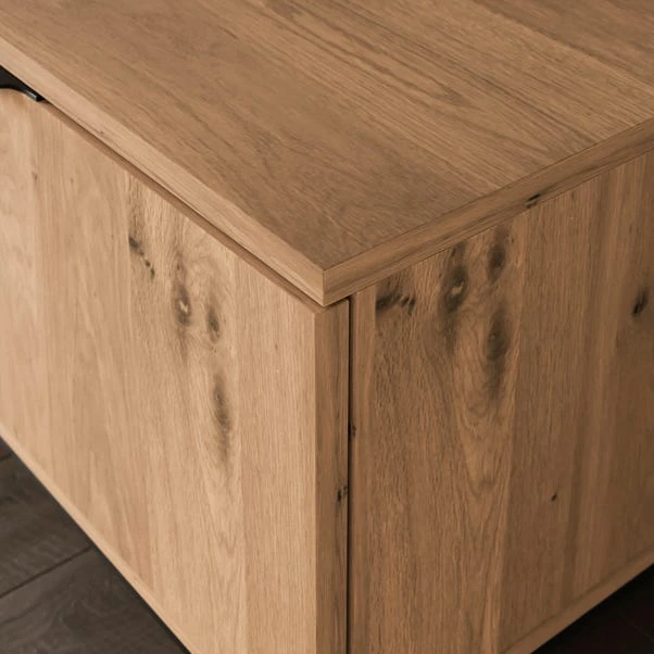 Reynolds Extra Wide TV Unit For TVs Up To 80", Rustic Oak Effect 8 Reynolds Extra Wide TV Unit For TVs Up To 80", Rustic Oak Effect - Image 6