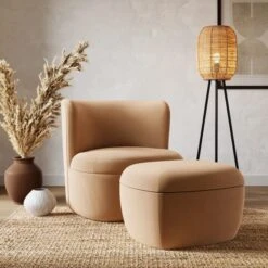 Modern Curves Velvet Occasional Chair -Online Furniture Store 30901490 alt06