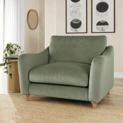 Hattie Matte Plush Velvet Snuggle Sofa -Online Furniture Store 30901810