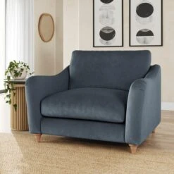 Hattie Matte Plush Velvet Snuggle Sofa -Online Furniture Store 30901818