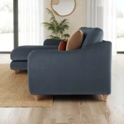 Hattie Matte Plush Velvet Corner Chaise Sofa 41 Hattie Matte Plush Velvet Corner Chaise Sofa -Online Furniture Store 30901822 alt01