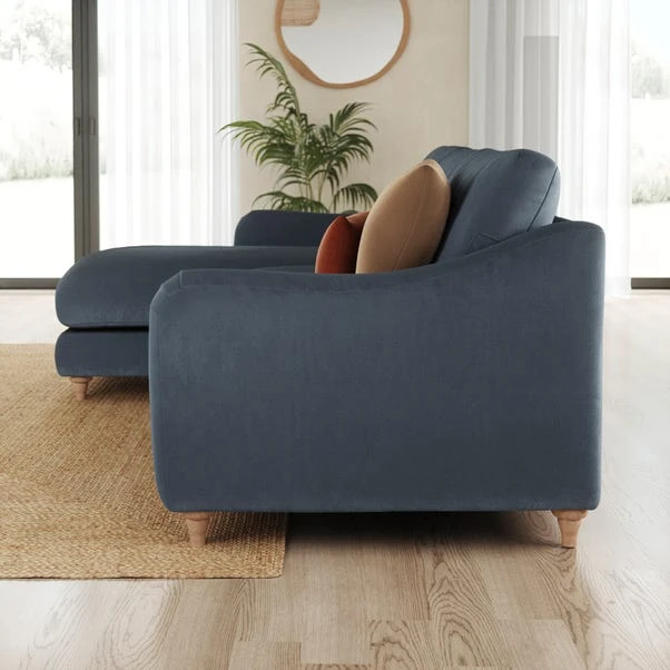 Hattie Matte Plush Velvet Corner Chaise Sofa 22 Hattie Matte Plush Velvet Corner Chaise Sofa - Image 20