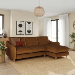 Hattie Matte Plush Velvet Corner Chaise Sofa 31 Hattie Matte Plush Velvet Corner Chaise Sofa -Online Furniture Store 30901829