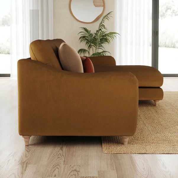 Hattie Matte Plush Velvet Corner Chaise Sofa 13 Hattie Matte Plush Velvet Corner Chaise Sofa - Image 11