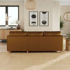 Hattie Matte Plush Velvet Corner Chaise Sofa 33 Hattie Matte Plush Velvet Corner Chaise Sofa -Online Furniture Store 30901829 alt03