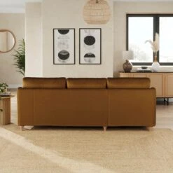 Hattie Matte Plush Velvet Corner Chaise Sofa 24 Hattie Matte Plush Velvet Corner Chaise Sofa -Online Furniture Store 30901830 alt03