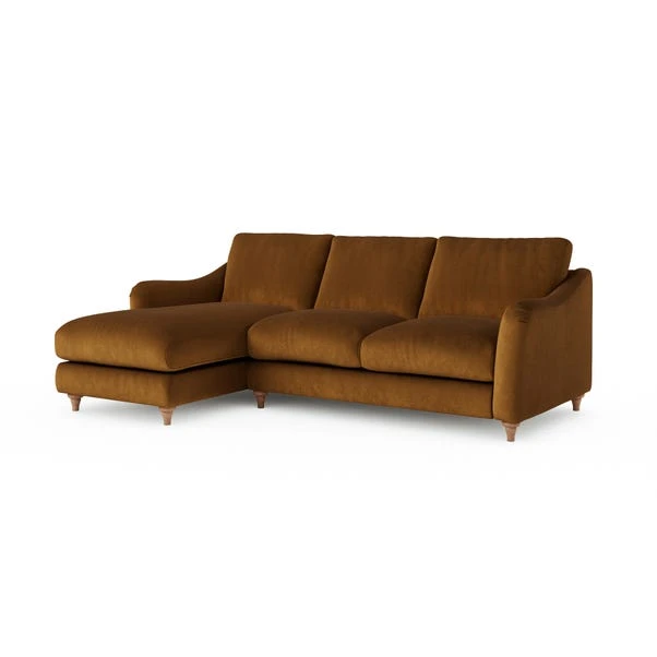 Hattie Matte Plush Velvet Corner Chaise Sofa 8 Hattie Matte Plush Velvet Corner Chaise Sofa - Image 6