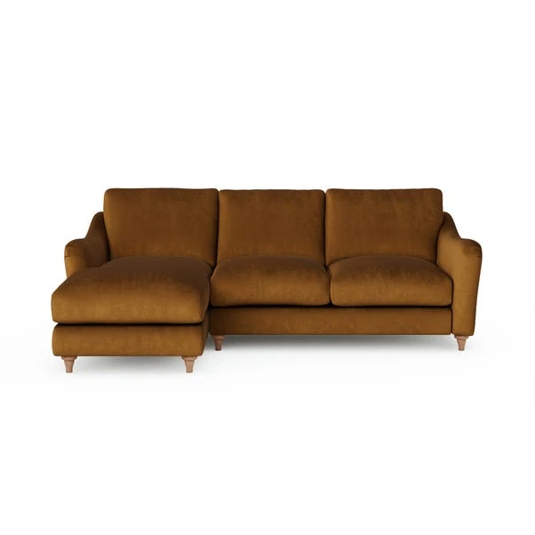 Hattie Matte Plush Velvet Corner Chaise Sofa 9 Hattie Matte Plush Velvet Corner Chaise Sofa - Image 7