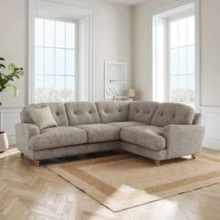 Martha Chunky Chenille Full Corner Sofa -Online Furniture Store 30901868