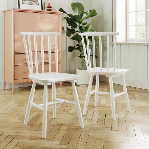 Harvey Set Of 2 Dining Chairs, Beech Wood 4 Harvey Set Of 2 Dining Chairs, Beech Wood - Image 2