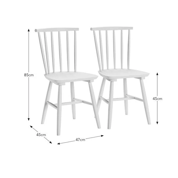 Harvey Set Of 2 Dining Chairs, Beech Wood 8 Harvey Set Of 2 Dining Chairs, Beech Wood - Image 6