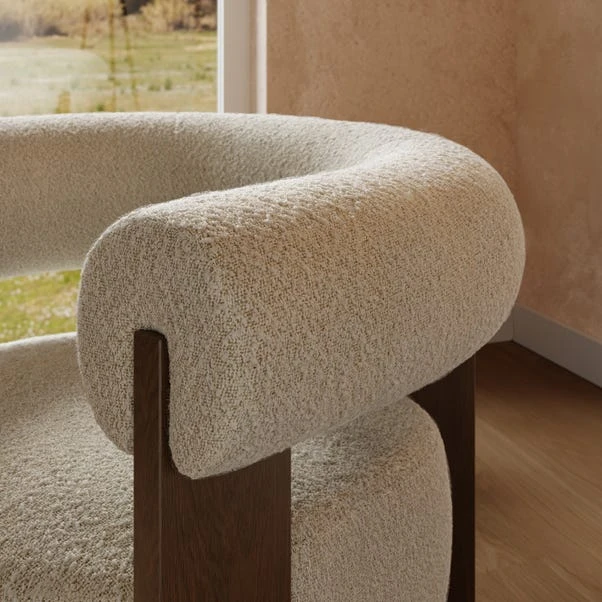 Fallon Tonal Boucle Bolster Accent Chair 5 Fallon Tonal Boucle Bolster Accent Chair - Image 3